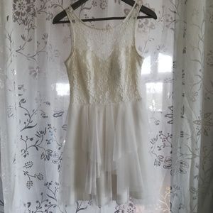 Beautiful White Lace HoCo Dress